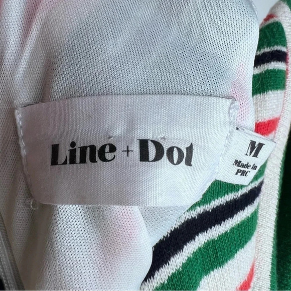 Line & Dot 70’s Striped Mini Dress Size Small - Picture 7 of 12